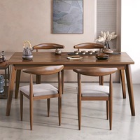 2025 nouvelle Table basse en bois massif avec quatre chaises maison salon Table à thé chaise combinaison