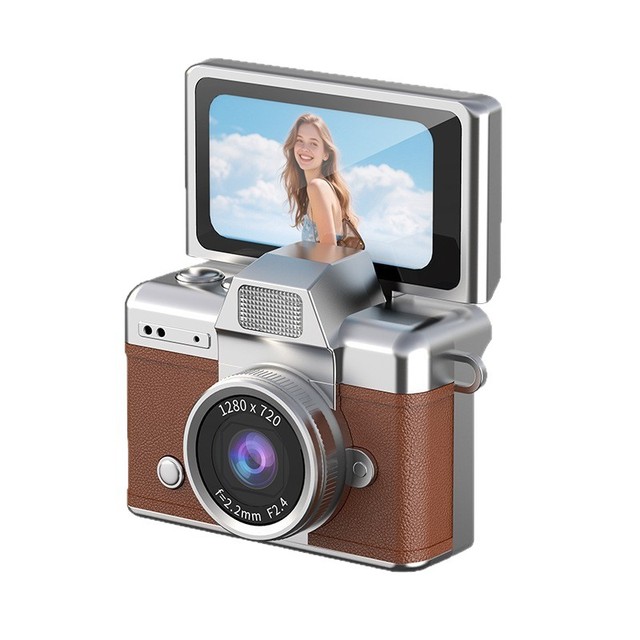 Mini Keychain Camera 1080P FHD Mini Retro Digital Camera Tiny Portable Small Cameras Vintage Compact Micro Cameras