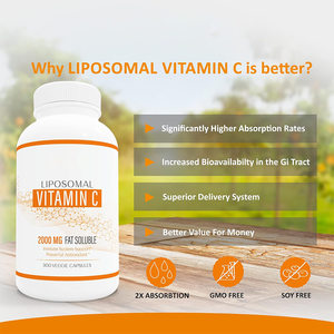 Capsules de vitamine C liposomale de marque privée OEM 60 suppléments de rappel du système immunitaire pour adultes femmes enceintes - Product Image 2