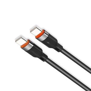 Câble de données de charge rapide 20W PD 1m USB-C USB-C en silicone souple tressé sans enchevêtrement durable <span class=keywords><strong>pour</strong></span> <span class=keywords><strong>MacBook</strong></span>/iPhone 15 Imprimante IOS - Product Image 3