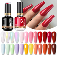BORN PRETTY PRO 15ml Séchage à l'air non toxique 2 en 1 Assortiment normal de vernis à ongles et gel UV avec logo personnalisé