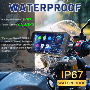 Hệ thống định vị GPS chống nước cho xe máy, màn hình 7 inch Aoocci C6 Pro, cùng thiết bị Android 5.5 inch với Carplay - Product Image 3