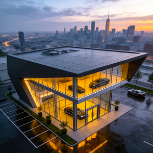 Edificio Moderno <span class=keywords><strong>de</strong></span> Estructura <span class=keywords><strong>de</strong></span> Acero Ligero para Uso Comercial: Centro Comercial, Supermercado, Gimnasio, Oficina, Sala <span class=keywords><strong>de</strong></span> Exposiciones <span class=keywords><strong>de</strong></span> Autos 4S y Salón - Product Image 2