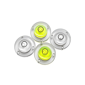 Niveau à bulle circulaire en métal de précision 24×15×9mm, qualité industrielle, mini niveau à bulle OEM - Product Image 2