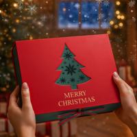 Nouvelle boîte cadeau de Noël à ouverture rabattable pour écharpe, tasse isotherme, chaussettes, emballage pour Apple, coffret cadeau de Noël, vente en gros en stock