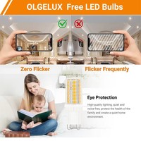 Bombillas LED G9 ETL/FCC OEM/ODM, Bombilla LED G9 sin parpadeo, Bombilla LED G9 de 4W tipo maíz, 110v-130v para lámparas colgantes