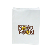 Sacs d'emballage alimentaire en papier kraft sulfurisé écologique avec impression flexographique Sacs à collations recyclables pour emballage de boulangerie, restaurant et pizza