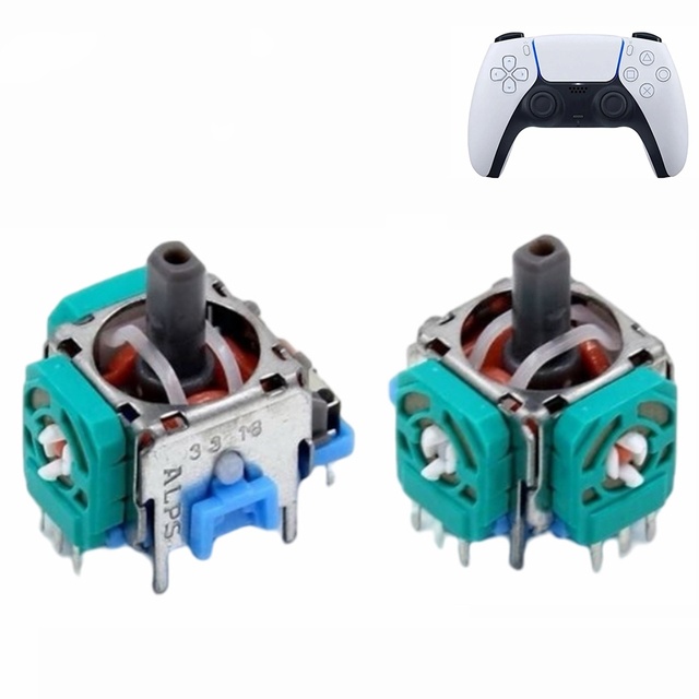 Original Green Joystick for Playstation 5 Controller Hall Effect Replacement Stick for PS5 ALPS Game Kit Accessory