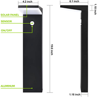 Lampe solaire de jardin extérieure au design professionnel, nouvelle lampe solaire pour pelouse, éclairage LED pour cour et jardin