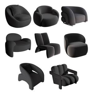 <span class=keywords><strong>เก้าอี้</strong></span>โซฟาผ้ากำมะหยี่เดี่ยว สไตล์นอร์ดิกหรูหราทันสมัย สำหรับห้องนั่งเล่นหรือสำนักงาน - Product Image 5