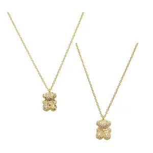 Featured Wholesale gemstone bear necklace For Men and Women