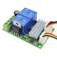 Contrôleur de vitesse de moteur CC WM, régulateur de contrôle, interrupteur réversible avant/arrière, CC 6V 9V 12V 24V 3A avec interrupteur à bouton