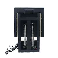 Presse à chaud 38*38cm à haute pression avec glissière en acier inoxydable 15*15 pouces