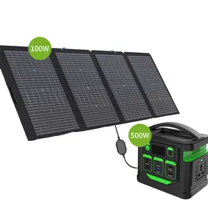 Preço de fábrica Portable Outdoor Power Tudo Em Um Gerador Solar Off Grid Solar Power Generator Set Para Uso Múltiplo