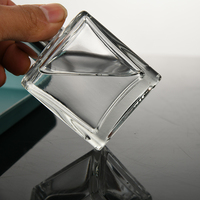 Bouteille de diffuseur de parfum roseau de parfum en verre carré vide personnalisé de luxe avec bâton et boîte