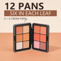 Palette de fard à joues, highlighter et contour 3-en-1 crème mate naturelle waterproof pour marque privée – Vente en gros