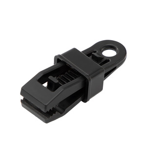 Black <b>Plastic</b> Buckle Clamp for Outdoor Activities Hiking Gear <b>Hook</b> 1PC All Seasons Use - Product Image 1