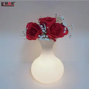 Lâmpada led de plástico pe, 16 cores, lâmpada de mesa, hotel, restaurante, lâmpada de mesa, vaso de flores