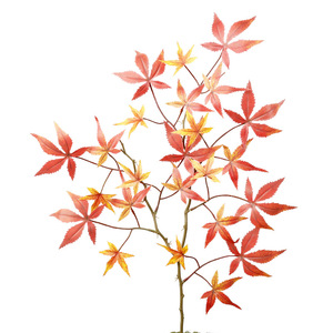 Hojas de arce artificiales, adorno decorativo de alta simulación para sala de estar, arreglo de mesa, paquete de una sola pieza - Product Image 4