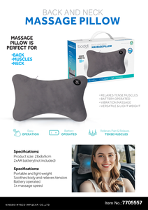 Venta al por mayor vibrador reposacabezas de lujo masaje coche cuello y espalda almohada con masaje - Product Image 2