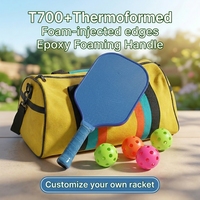 Paleta de Pickleball Personalizada Ligera de Fibra de Carbono Toray T700 para una Reacción Rápida