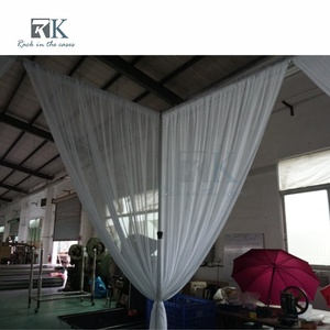 Kit de draperies et de supports pour pavillon carré de mariage, personnalisé et économique, pour la décoration de fond d'événement - Product Image 4