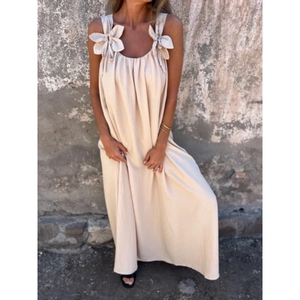 Nouvelles robes pour femmes, couleur unie, style floral, mode - Product Image 5
