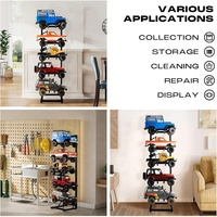 Étagère de rangement verticale robuste personnalisée pour équipements sportifs - Skis / Skateboards / Vélos - Support d'affichage en métal
