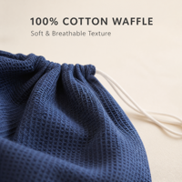 Sacs cadeaux en coton gaufré de haute qualité, étiquette personnalisée, pochette de rangement pour cosmétiques, pochettes d'emballage pour cosmétiques recyclables