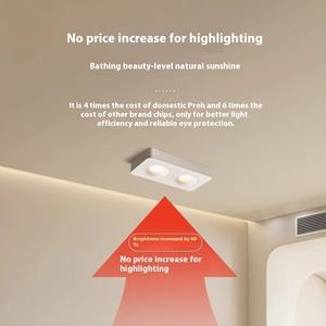 Светодиодные квадратные высокояркие поверхностные светильники с антибликовым покрытием для внутреннего освещения - Product Image 3