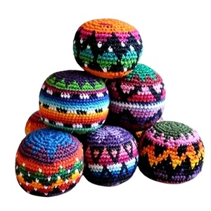 Cojín Redondo de Ganchillo Hecho a Mano, Puf Tejido Colorido Estilo Boho, Otomana Decorativa para Sala de Estar, Dormitorio, Habitación Infantil - Product Image 5
