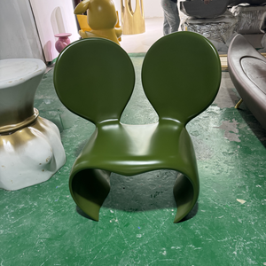 Fabricant de chaises en fibre de verre ODM, chaise longue créative en forme de souris <span class=keywords><strong>à</strong></span> grandes <span class=keywords><strong>oreilles</strong></span>, chaise d'appoint amusante, canapé individuel pour café et chambre d'enfants - Product Image 4