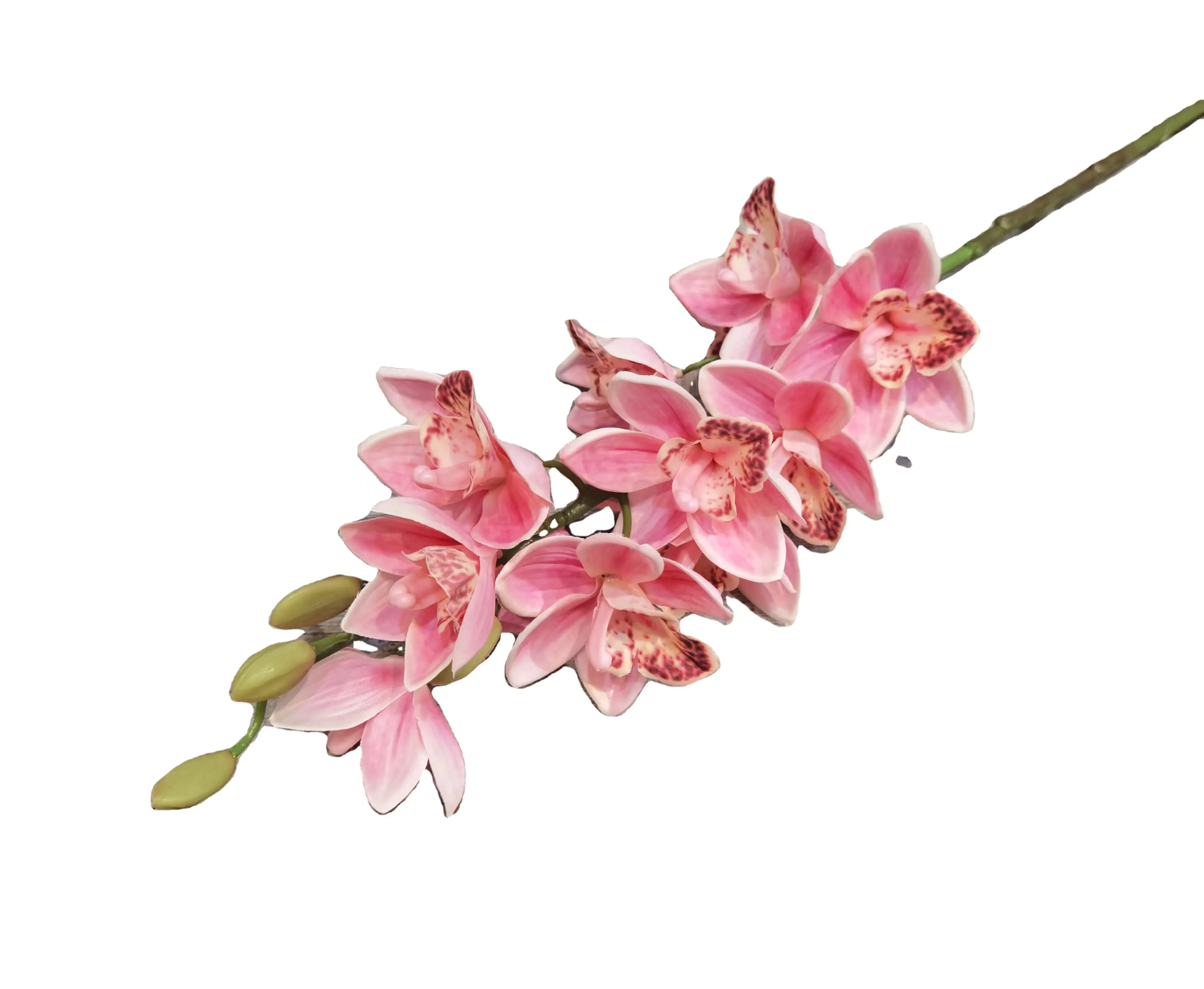 Китайские настоящие на ощупь цветы, орхидеи оптом, пластиковые искусственные орхидеи, шелковые цветы с одним стеблом, искусственные цветы