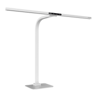 Lampe à pince LED à double tête et bras long, personnalisable OEM, avec gradation progressive, pour bureau