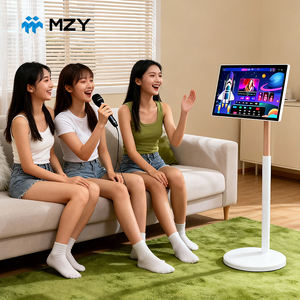 Televisor Inteligente Portátil LED Blanco de 32 Pulgadas con Batería, Base Rodante y Soporte, Google TV para el Hogar y la Oficina - Product Image 1