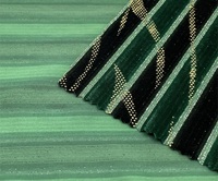 Tissu en velours lurex bicolore extensible dans quatre sens en polyester et élasthanne avec effet d'ondulation d'eau pour vêtements, chaussures et accessoires