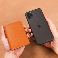Dompet tahan air moq rendah mode kulit pu wanita tempat kartu akses tempat kartu id korea harga rendah dengan logo kustom