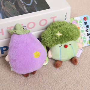 Portachiavi Peluche HECION a Forma di Verdura, Simpatico Cartone Animato di Cibo, Morbido Giocattolo Imbottito, Accessorio Creativo da Appendere alla Borsa, Regalo per Amici - Product Image 5