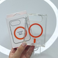 Étui de téléphone à clapet magnétique en acrylique pour iPhone 18 Duo, coque de protection transparente pour écran pliable pour iPhone 18 Pro