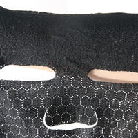 Masque facial en feuille de mûrier noir écologique de haute qualité, matériau en maille diamantée, contrôle du sébum, hydratant, blanchissant
