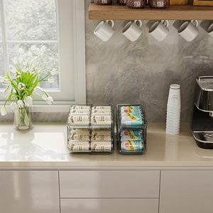 Organizador de Latas de Refresco Ajustable de Plástico, Dispensador de Bebidas con Diseño Moldeado por Inyección para Refrigerador - Product Image 6