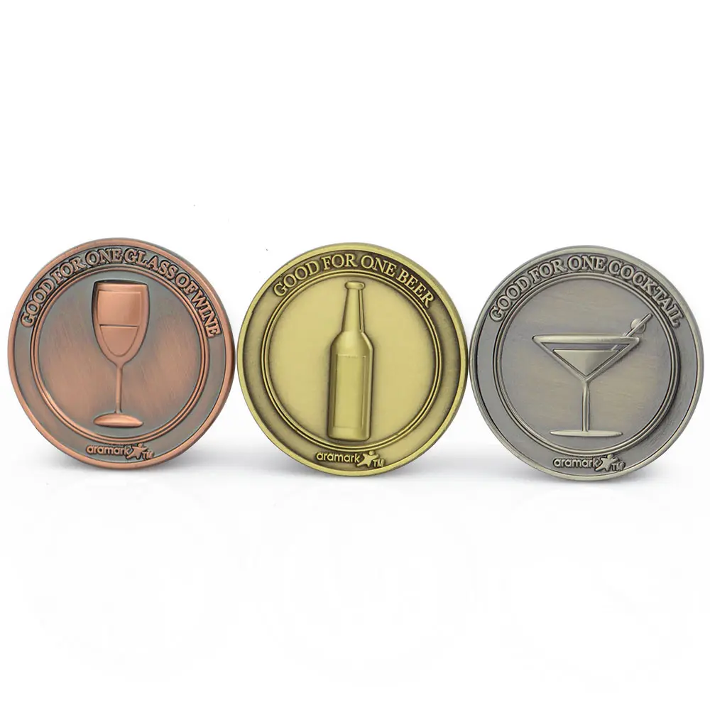 Custom Design oro antico argento sfida monete collezionisti acquirenti scatola di monete da 2 Euro