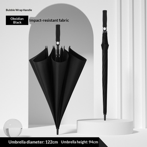 Parapluie de golf semi-automatique à long manche, grand format pliable, protection UV (UPF>40), diamètre ouvert <span class=keywords><strong>123</strong></span> cm, pour la pluie et le soleil, vente en gros - Product Image 2