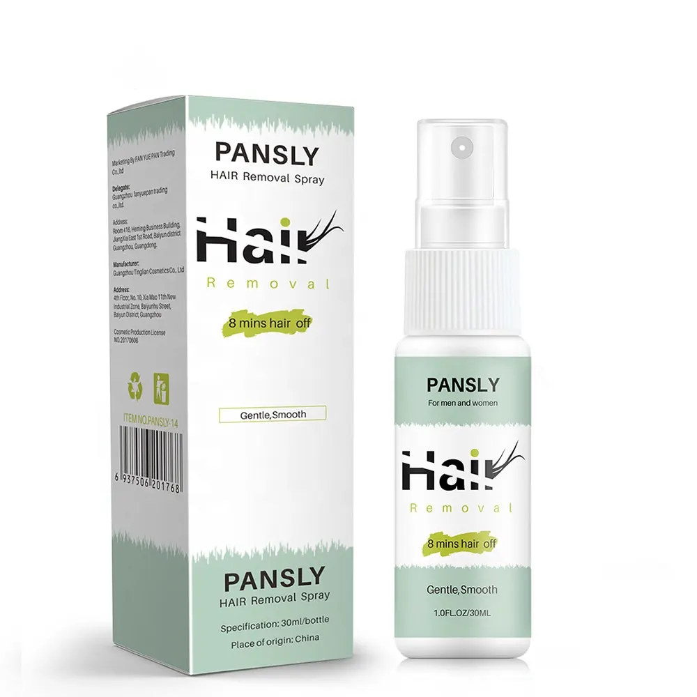 Pansly 8 Minuten Permanent Haar Entfernung Spray Stop körper Haar Wachstum und Haar Entfernung Pflege flüssigkeit