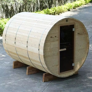 مصنع Keya 27 سنة مخصوصة بالكربون ساونا خارجية مع خشب 4/شخص غرفة ساونا مبللة في الهواء الطلق - Product Image 1