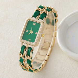 Ensemble de Bijoux et Montre Carrée Femme 1463 Factory 6 Pièces, <span class=keywords><strong>Luxe</strong></span> et Tendance - Product Image 5