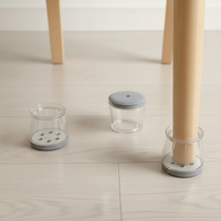 Patins de protection transparents personnalisés pour meubles, coussinets de chaise et de table à glisse facile, embouts métalliques pour la protection des sols en bois dur