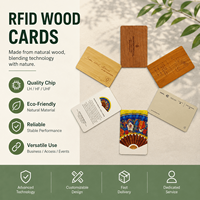 Tarjeta de Visita de Madera Programable NFC216 de 888 Bytes, Tarjeta de Membresía NFC de Bambú Ecológica Personalizable
