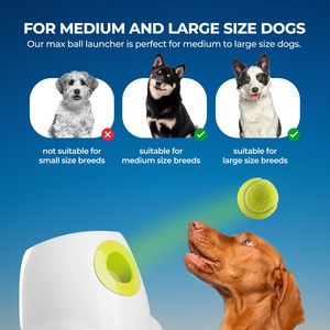 Lanzador Automático de Pelotas para Perros, Interactivo, Pequeño y Grande, con 3 Pelotas de Tenis de Goma, Máquina Lanzapelotas Automática para Mascotas, Interior y Exterior - Product Image 4