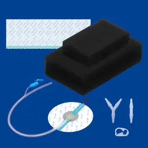 Negative pressure wound therapy dressing kit used in conjunction with NPWT machine for removal of wound exudate size 15*5*3cm